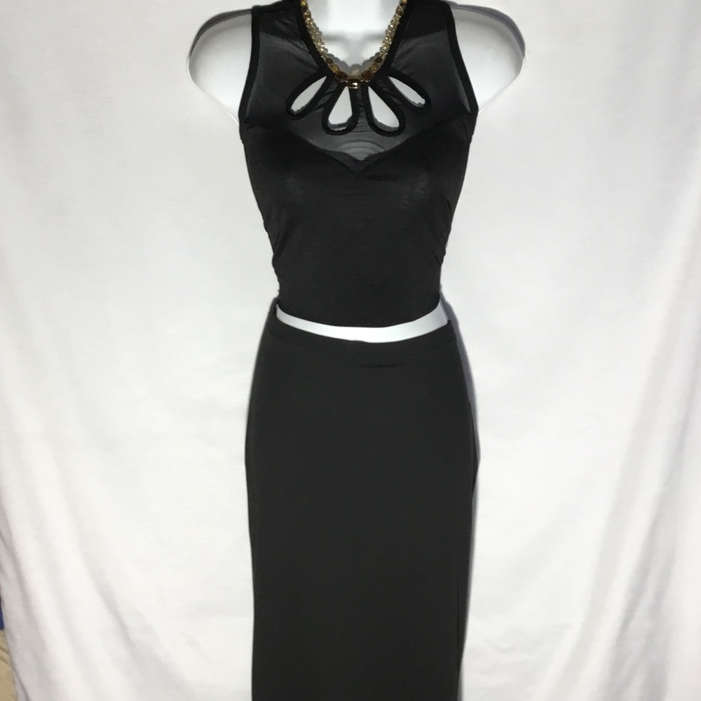 BeBe Black Sheath Maxi Skirt - Sleek Women's Black Skirt